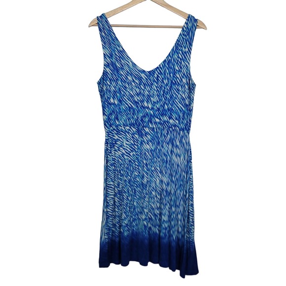 Athleta Reef Print Dress in Blue Ombre #472 - Picture 4 of 8